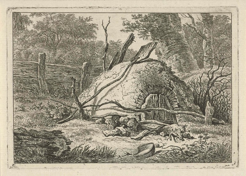 Oven with shovel, Hermanus Fock, 1781 - 1822