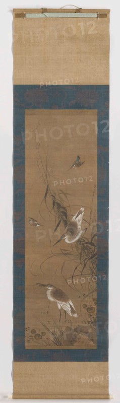 Painting depicting herons and kingfishers, Anonymous, 1368 - 1644