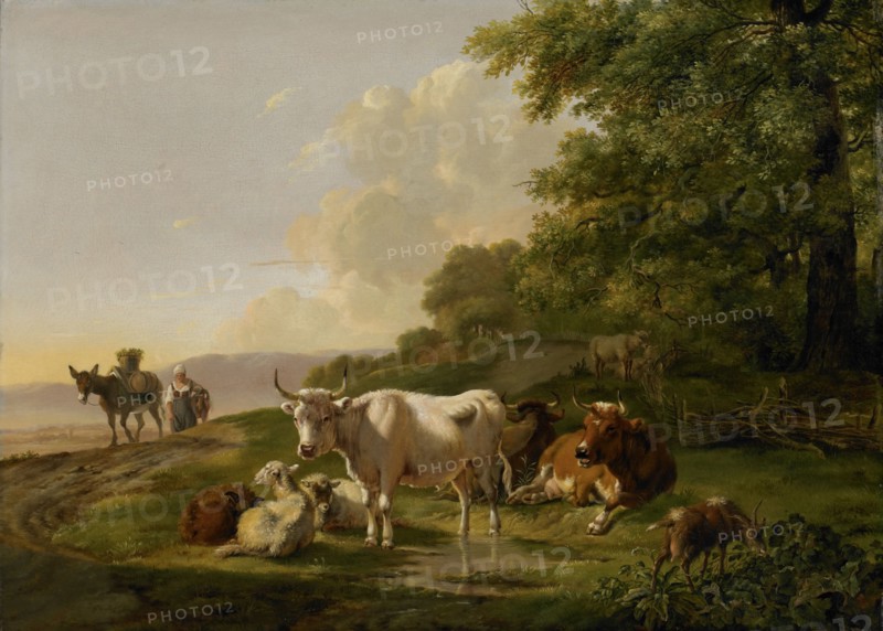 Landscape with Cattle, Pieter Gerardus van Os, 1806