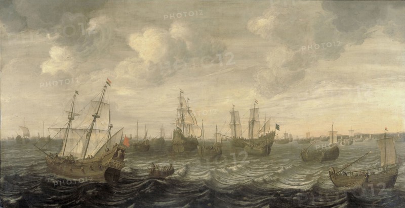 The Dutch Herring Fleet under Sail, Cornelis Beelt, 1660 - 1701