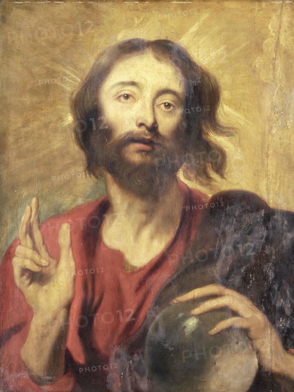 Salvator Mundi, copy after Anthony van Dyck, 1650 - 1700