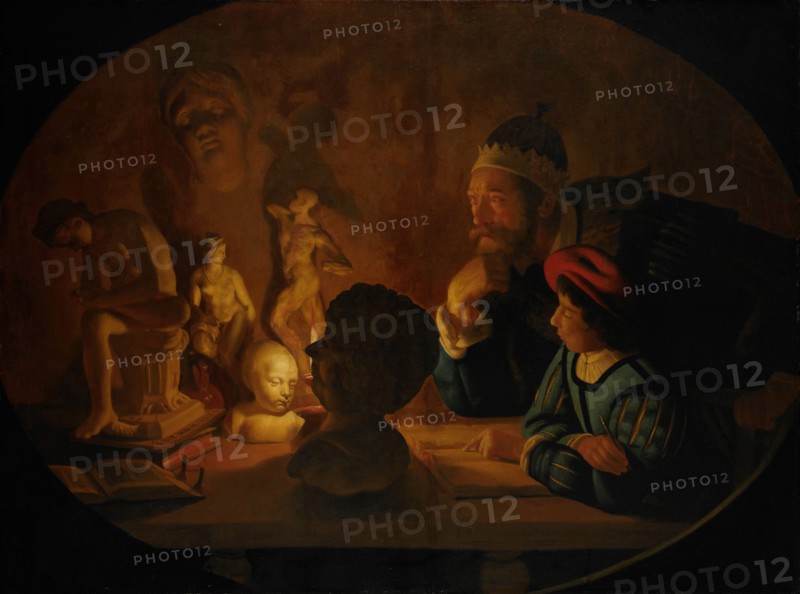 Art Class (Drawing Lesson), Jan ter Borch, 1634