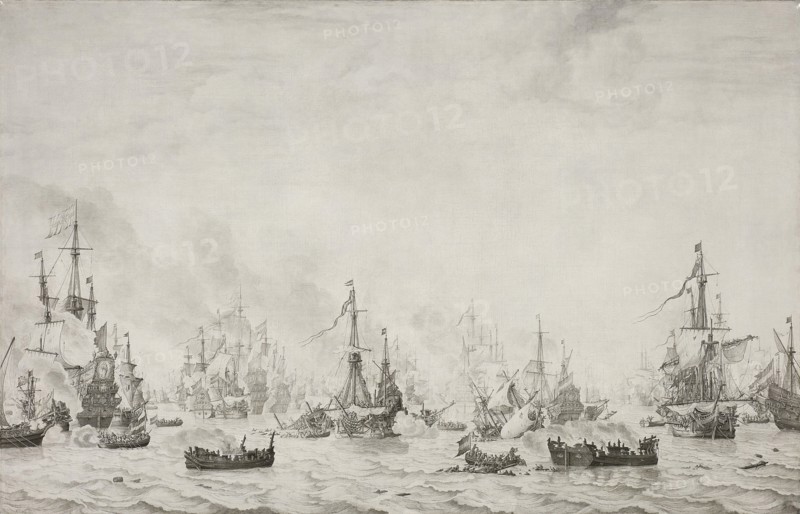The Battle of the Downs, Willem van de Velde (I), 1659