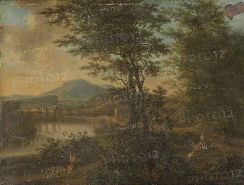 Italian Landscape at Sunset, Willem de Heusch, 1660 - 1692