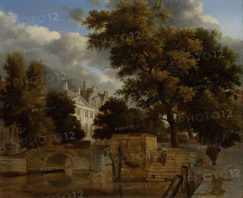 Stone Bridge, Jan van der Heyden, Adriaen van de Velde, 1660 - 1672