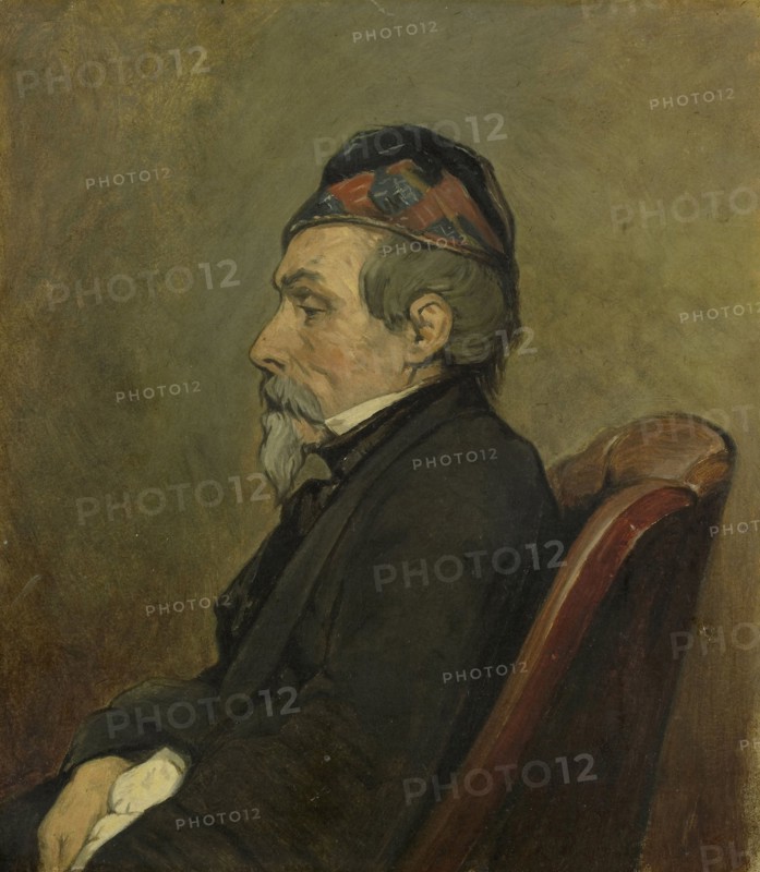 Portrait of Johan-Hendrick-Louis Meyer, Marine Painter, Jan Weissenbruch, 1850 - 1866