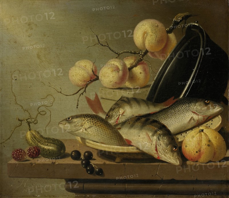 Still Life with Fish and Fruit, Harmen Steenwijck, 1652