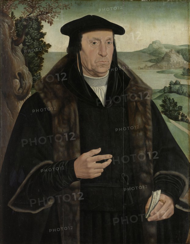 Portrait of Cornelis Aerentsz van der Dussen (1481-1556), copy after Jan van Scorel, c. 1555 - c. 1570