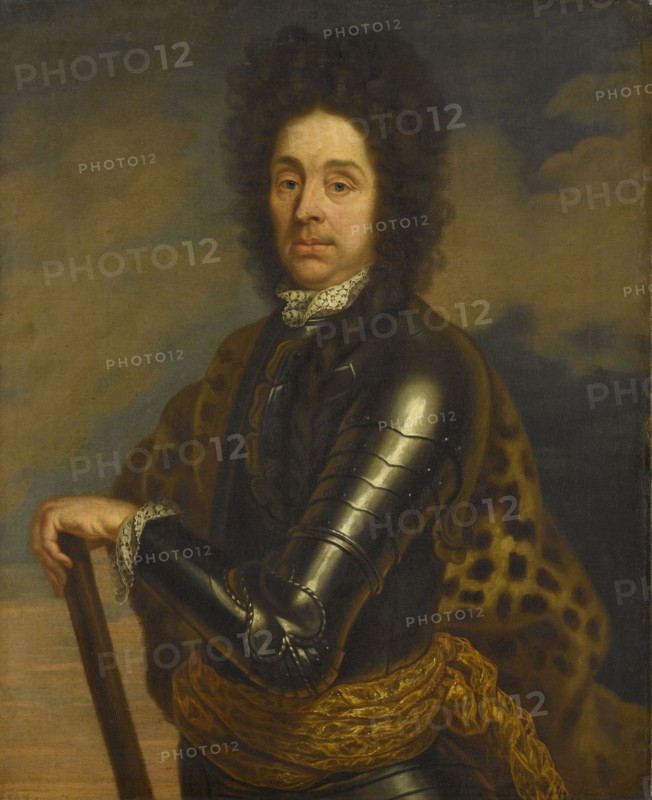 Portrait of Menno van Coehoorn (1641-1704), general in the artillery and fortifications engineer, copy after Caspar Netscher, 1675 - 1700