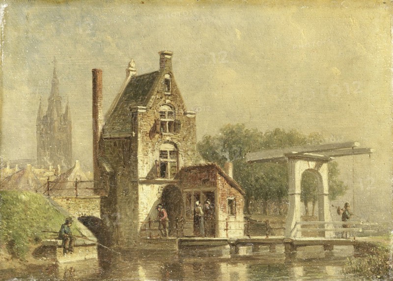 The Koepoort in Delft, The Netherlands, Petrus Gerardus Vertin, 1850 - 1892