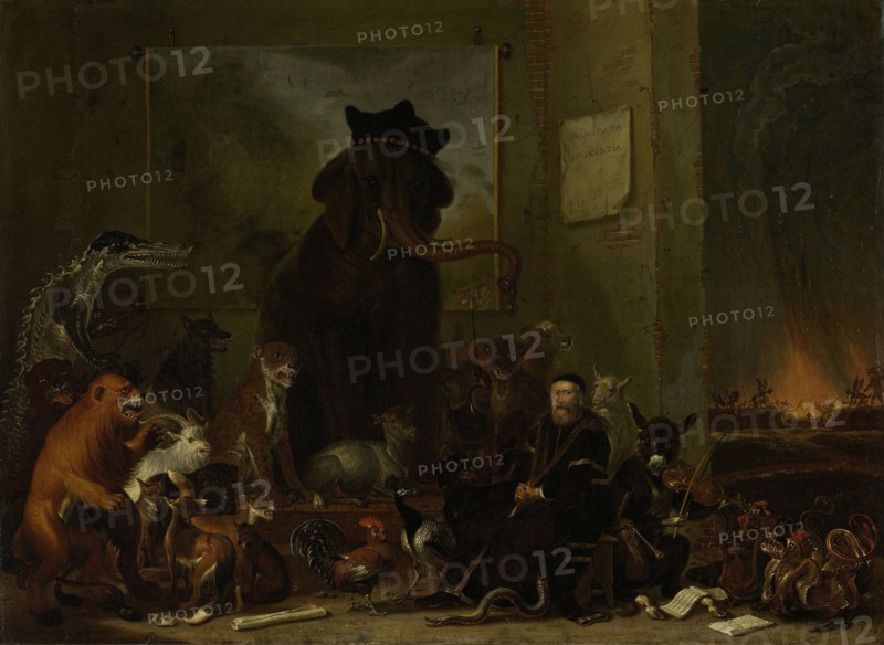 Satire on the trial of Johan van Oldenbarneveldt, Cornelis Saftleven, 1663