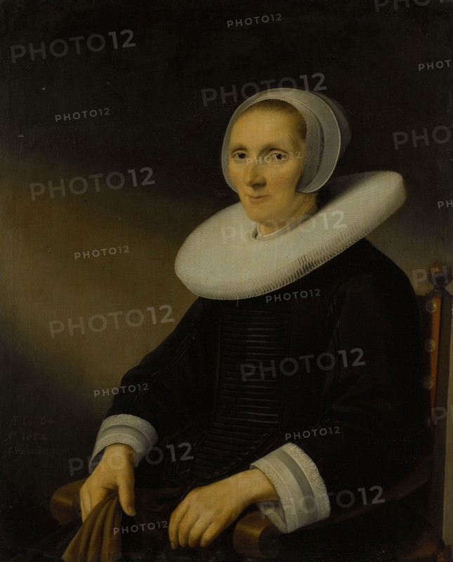 Portrait of a woman, probably Jacobmina de Grebber (? -1666), Anthonie Palamedesz., 1652