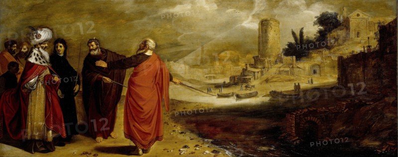 Aaron Transforming the Water of the Nile into Blood, Jan Symonsz Pynas, 1610