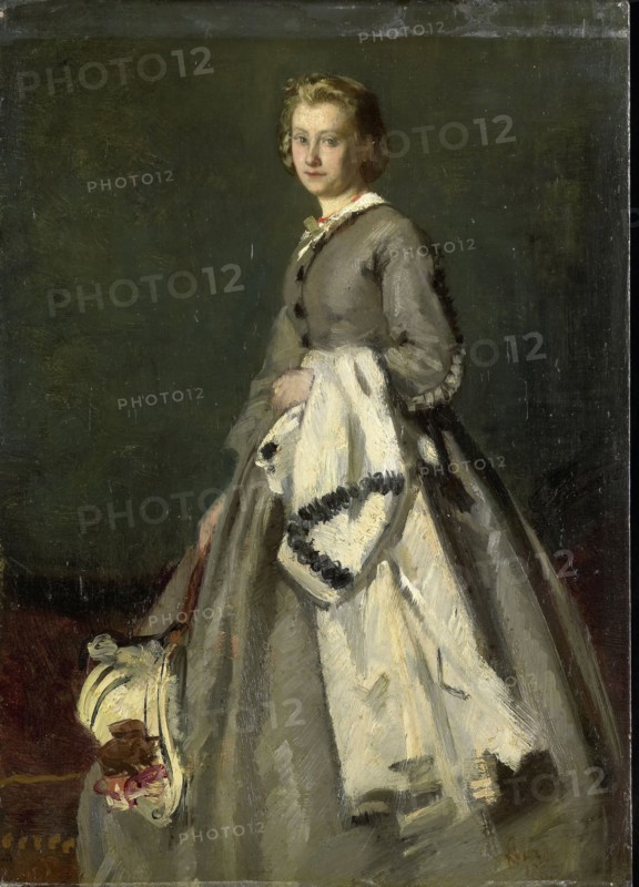 A young Woman, August Allebé, 1863