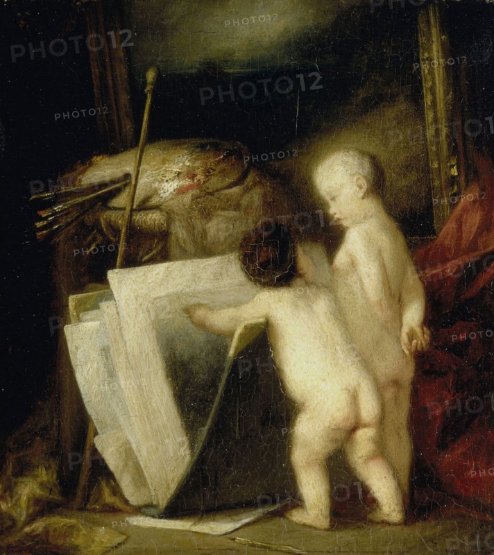 The small art lovers, Hippolyte Michaud, 1840 - 1886