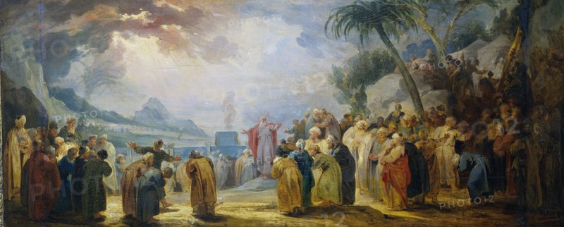 Moses Choosing the seventy Elders, Jacob de Wit, 1736 - 1737