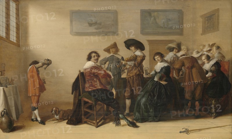Merry company in a room, Anthonie Palamedesz., 1633