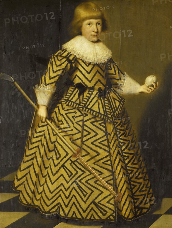 Portrait of a Boy with a Kolf Stick, Wybrand de Geest, 1631