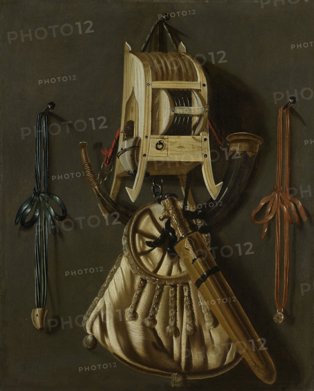 Still Life with Hunting Tackle, Johannes Leemans, 1670 - 1686
