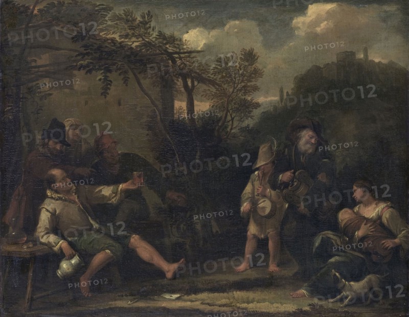 Merry Company, Dirck Helmbreeker, 1675 - 1702