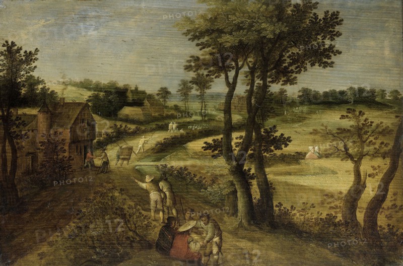 Landscape with Corn Fields, attributed to Jacob Savery (II), 1602 - 1630