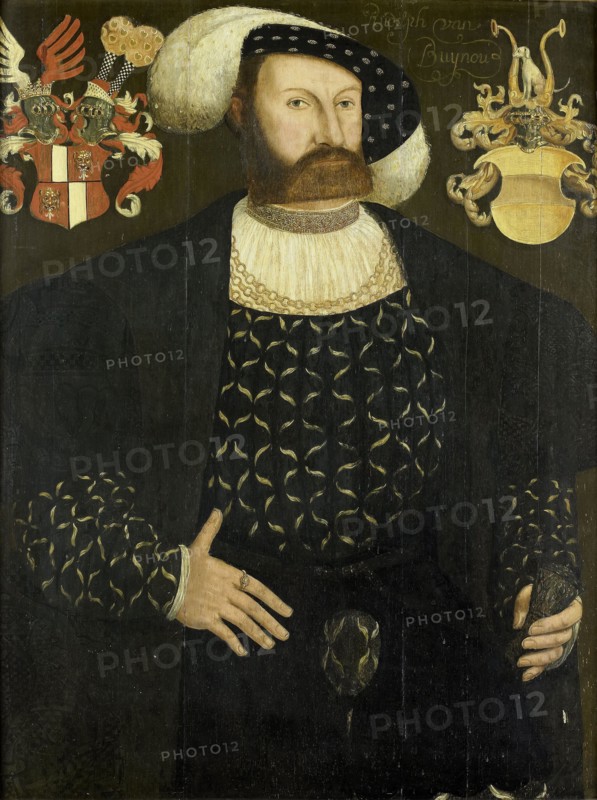 Presumed Posthumous Portrait of Rudolph van Buynou (Bunau), Drossard of Stavoren and Chief Magistrate of Gaasterland, attributed to Adriaen van Cronenburg, 1553