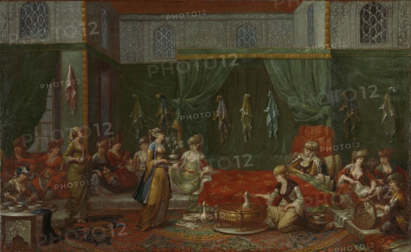 Lying-in Room of a Distinguished Turkish Woman, Jean Baptiste Vanmour, c. 1720 - c. 1737
