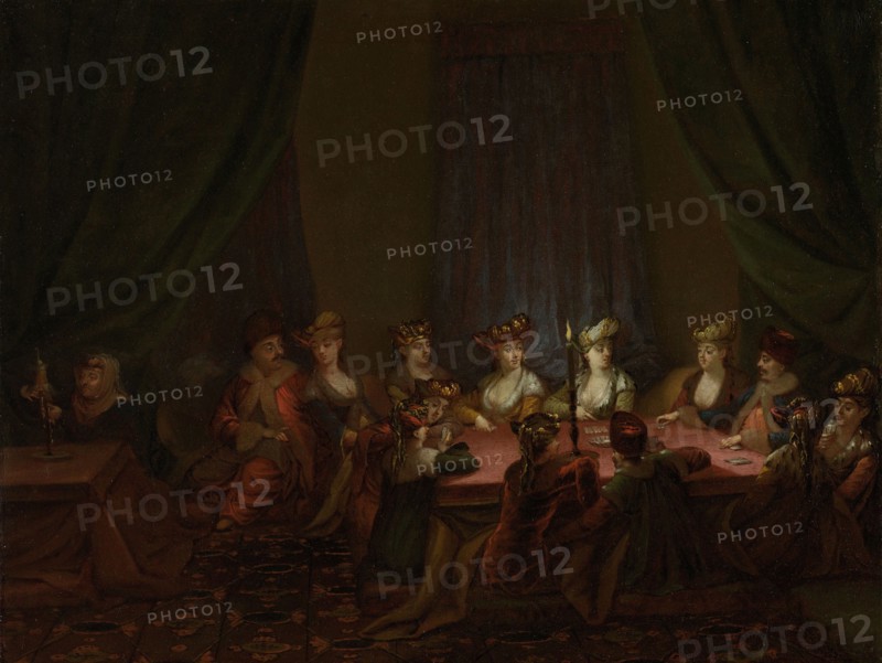 Party of Armenians Playing Cards, Jean Baptiste Vanmour, c. 1720 - c. 1737