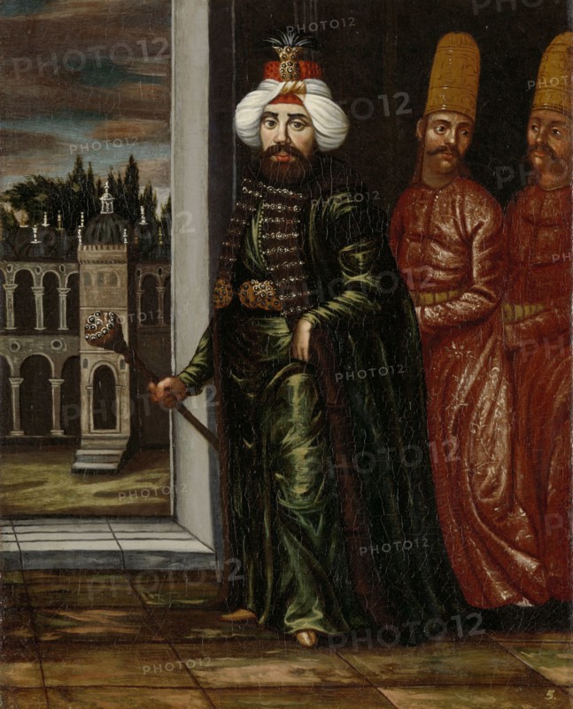 Portrait of Sultan Ahmed III, workshop of Jean Baptiste Vanmour, 1700 - 1737