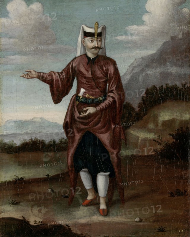 A Soldier of the Janissaries, workshop of Jean Baptiste Vanmour, 1700 - 1737