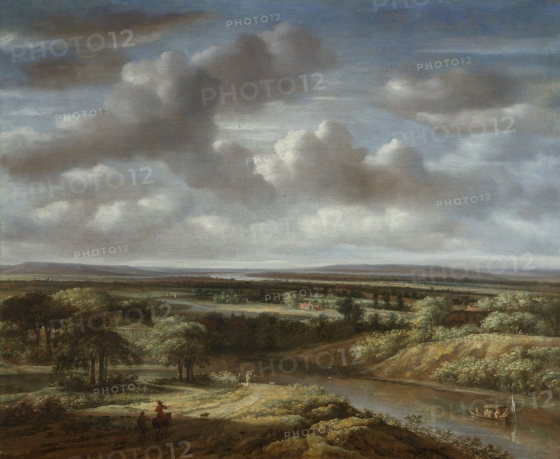 River Landscape, Philips Koninck, 1676
