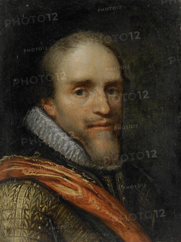 Portrait of Maurice, Prince of Orange, Jacob Lyon, after c. 1612