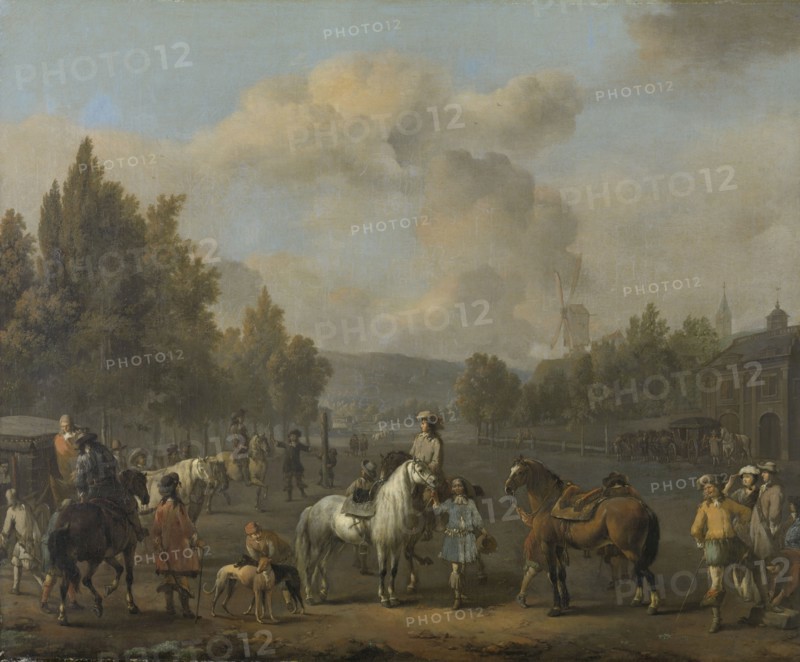 Riding School, Johannes Lingelbach, 1650 - 1674