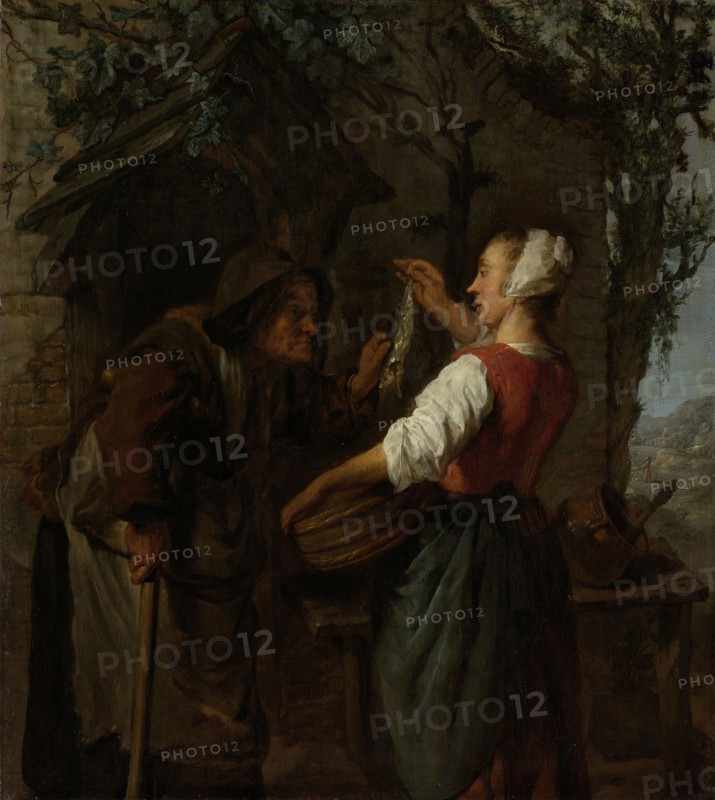 The Herring-Seller, GabriÃ«l Metsu, c. 1661 - c. 1662