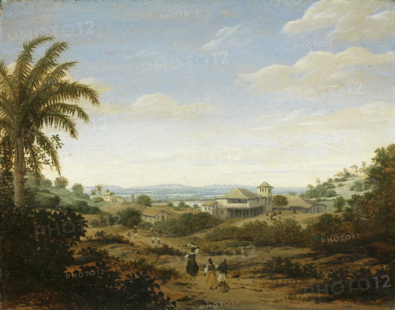Landscape on the Rio Senhor de Engenho, Brazil, Frans Jansz Post, 1670 - 1680