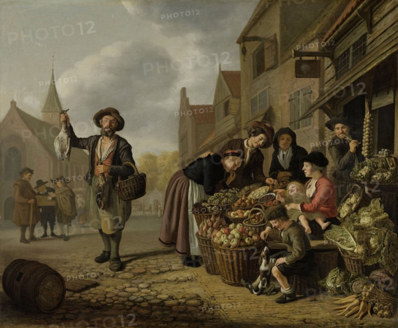 The Greengrocer's Shop De Buyskool, Jan Victors, 1654