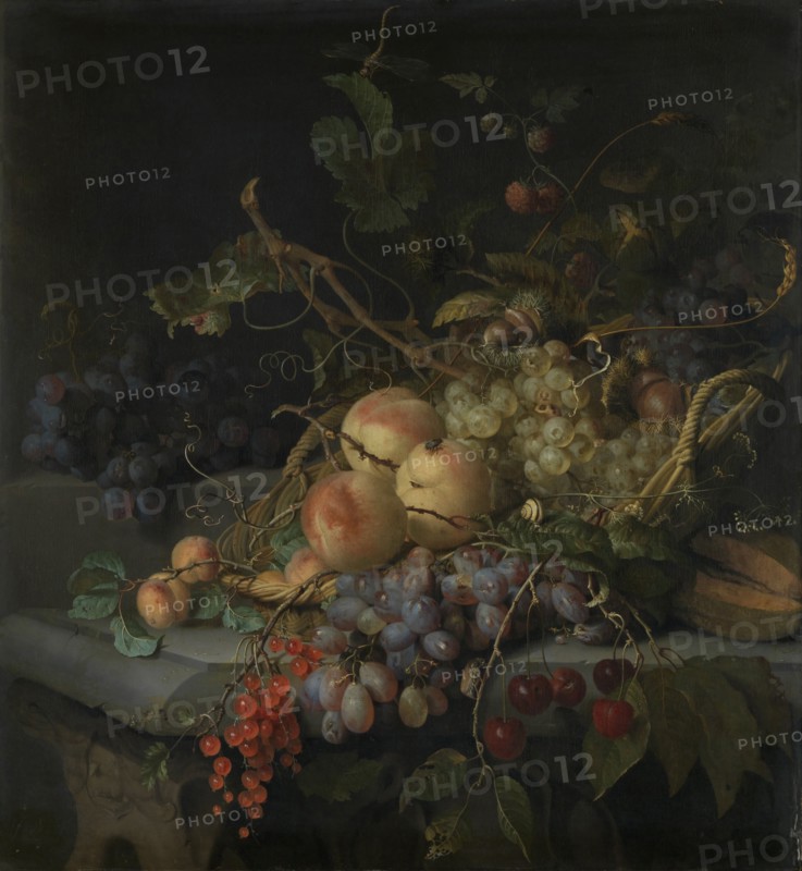 Still Life with Fruit, Jacob van Walscapelle, 1670 - 1727