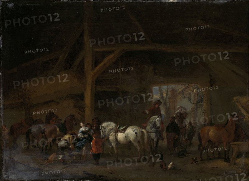 A Horse Stable, Philips Wouwerman, 1650 - 1668