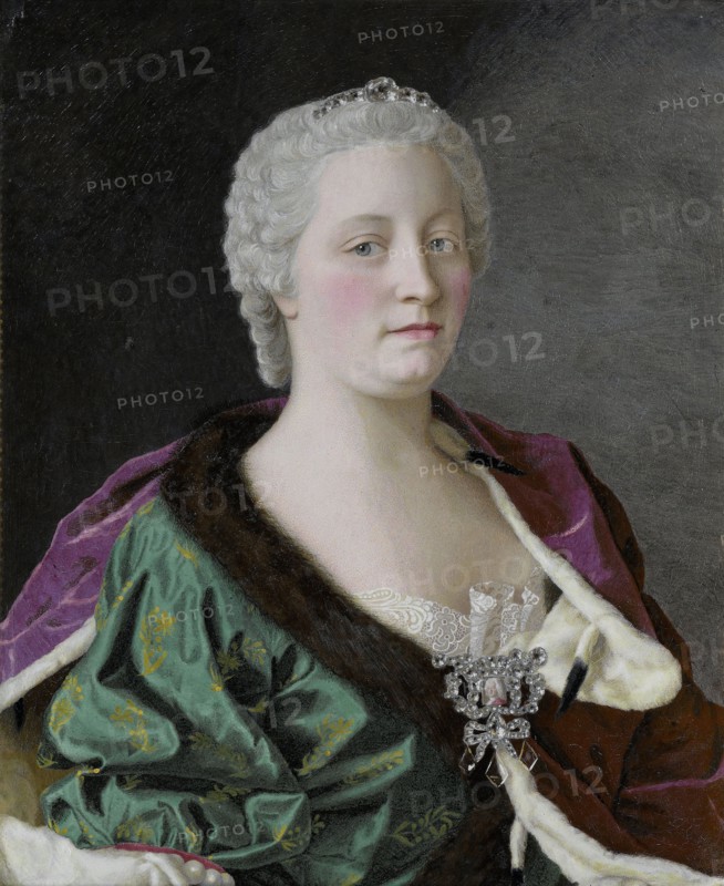 Maria Theresia van Oostenrijk (1717-80), Archduchess of Austria, Queen of Hungary and Bohemia, and Roman - German Empress, Jean-Etienne Liotard, 1747
