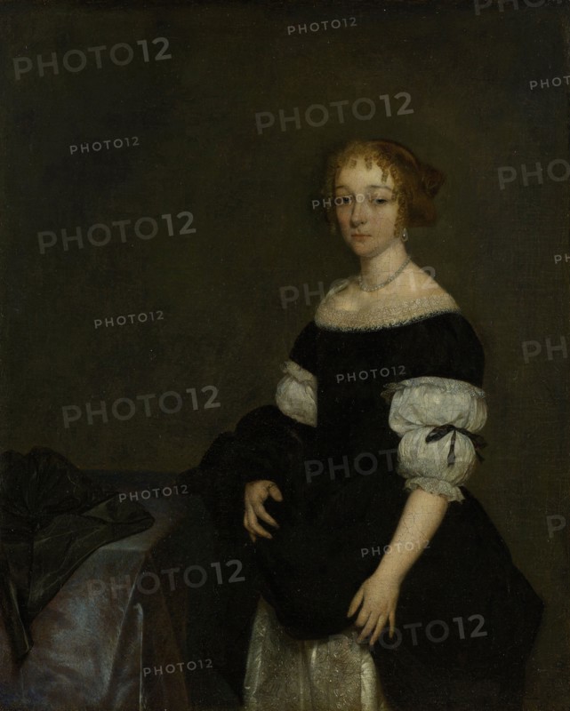 Portrait of Aletta Pancras, Wife of FranÃ§ois de Vicq, Gerard ter Borch (II), 1670