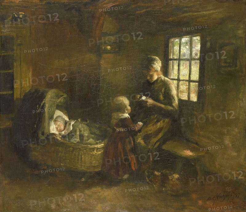 The cradle, Albert Neuhuys, 1897
