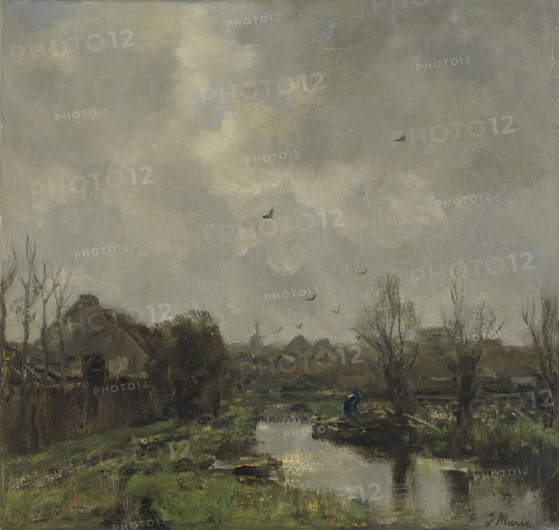 Landscape near the Hague, The Netherlands, Jacob Maris, 1891