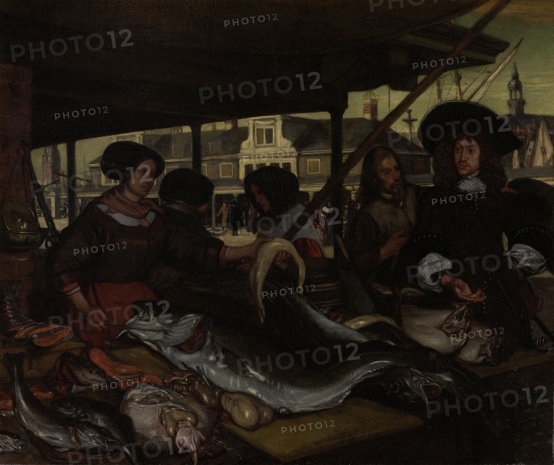 The Nieuwe Vismarkt (New Fish Market) in Amsterdam, The Netherlands, Emanuel de Witte, 1655 - 1692