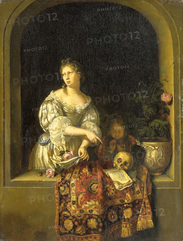 Allegory of Transience, Frans van Mieris (I), 1670 - 1681