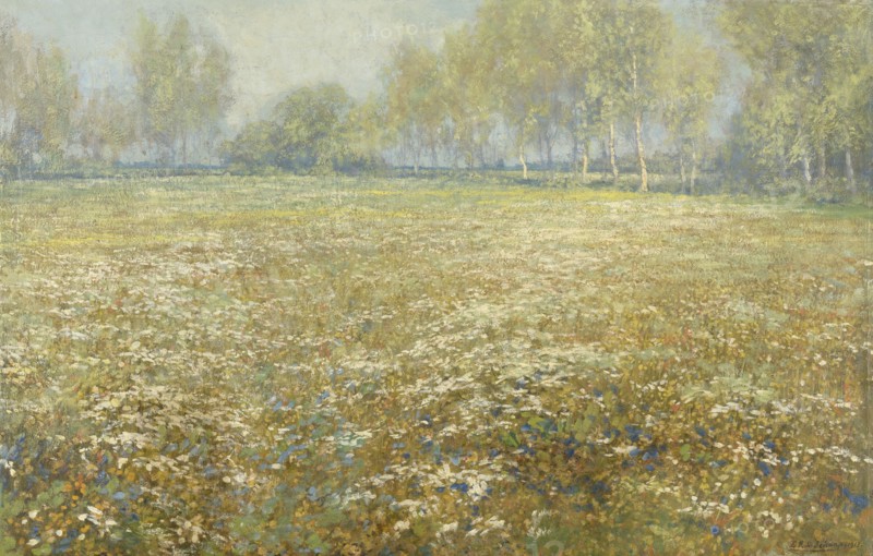 Meadow in Bloom, Egbert Rubertus Derk Schaap, 1912