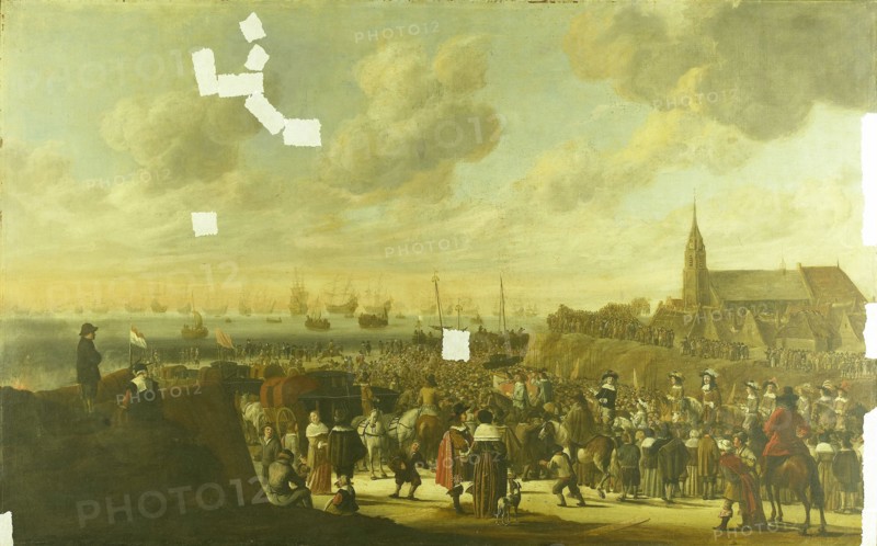 Departure of Charles II, King of England, from Scheveningen, 2 June 1660, Cornelis Beelt, 1660 - 1701
