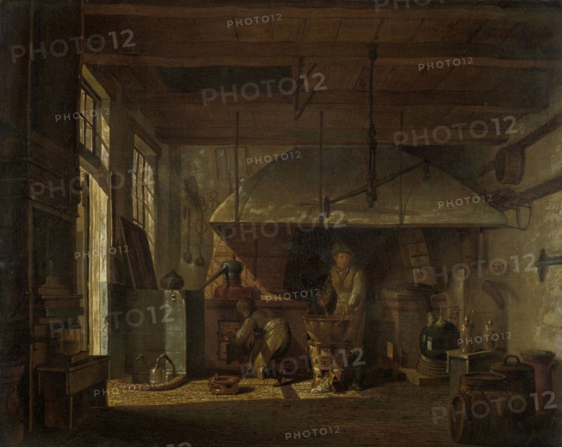 The Laboratory of A. d'Ailly near the Bulwark on the Zaagmolenpoort in Amsterdam, Johannes Jelgerhuis, 1818