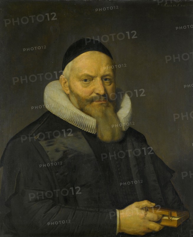 Portrait of Anthony de Wale, Professor of Theology in Leiden, The Netherlands, David Bailly, 1636