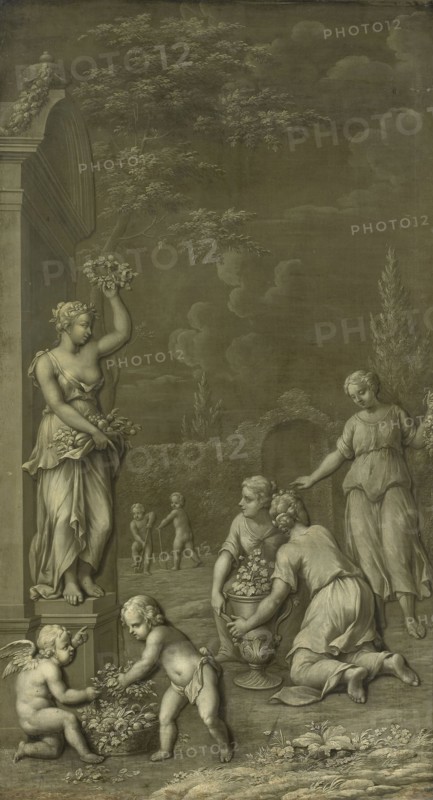 Homage to Pomona, Hendrik Carré (II), 1734