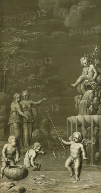 Fishing, Hendrik Carré (II), 1734